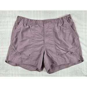 REI Co-Op Womens Sahara Amphib Shorts Nylon Vented Ripstop Dusty Rose L
